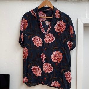Dark floral shirt